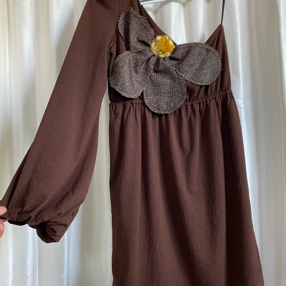 Judith March one sleeve giant flower dress large - Picture 3 of 14